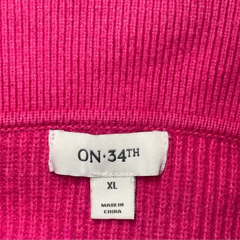 Pink Ribbed Knit Sweater - Picture 3 of 3